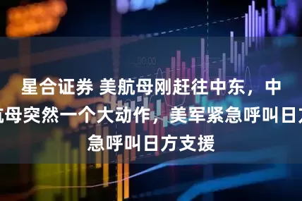 星合证券 美航母刚赶往中东,中方双航母突然一个大动作,美军紧急呼叫日方支援