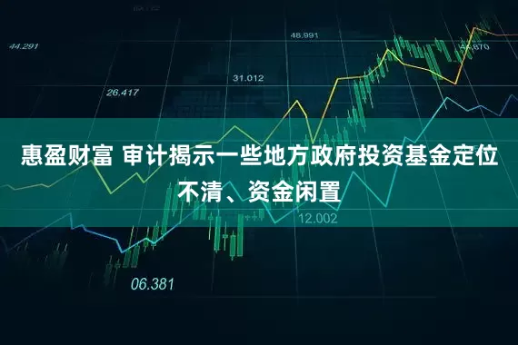 惠盈财富 审计揭示一些地方政府投资基金定位不清、资金闲置